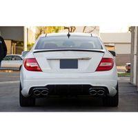 Mercedes W204 Uyumlu 2007-2014 Amg Spoiler - Piano Black (Parlak Siyah)