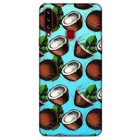 Frutix Hindistan Cevizi 02 Samsung Galaxy A20s Kılıf Desenli Silikon