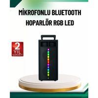 Şarjlı Işıklı Bluetooth Hoparlör | Usb, Aux, Tf Kart Ve Radyo Destekli