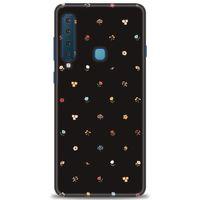 Samsung Galaxy A9 2018 Kılıf HD Baskılı Kılıf - Flower + Tam Ekran Koruyucu