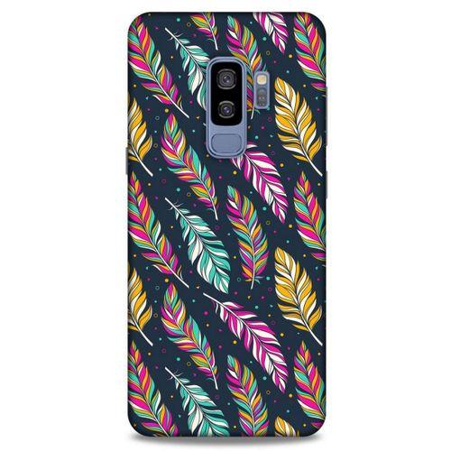 Samsung Galaxy S9 Plus Kılıf Desenli Özel Seri Tüyler (13) Silikon Kap