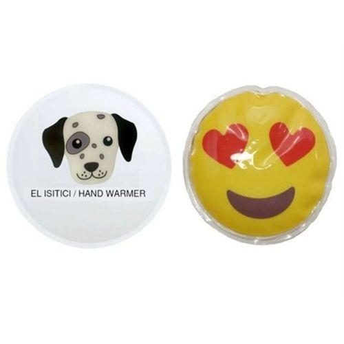 Kalp Emoji,Köpek Cep Sobası,El Isıtıcı,2 Adet Sıcak Su Torbası Pvc 9Cm