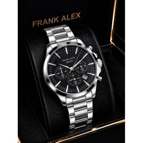 Frank Alex Design Erkek Kol Saati Çelik Kordon Takvimli Kadran Şık Premium 2 Yıl Garantili E07276.1
