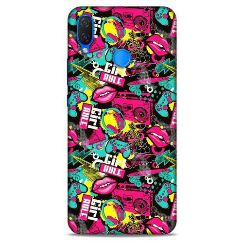 Graffitix (27) Desenli Silikon Kapak Huawei Psmart 2019 Kılıf