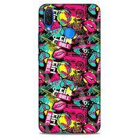 Graffitix (27) Desenli Silikon Kapak Huawei Psmart 2019 Kılıf