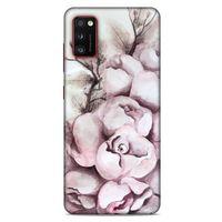 Lopard Samsung Galaxy A41 Uyumlu Kılıf Y.Liva-2020 Seri Gülpembe Arka Koruma Kılıfı