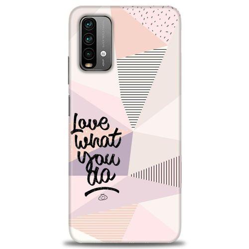 Xiaomi Redmi Note 9 4G Kılıf HD Baskılı Kılıf - What You Do + Tam Ekran Koruyucu