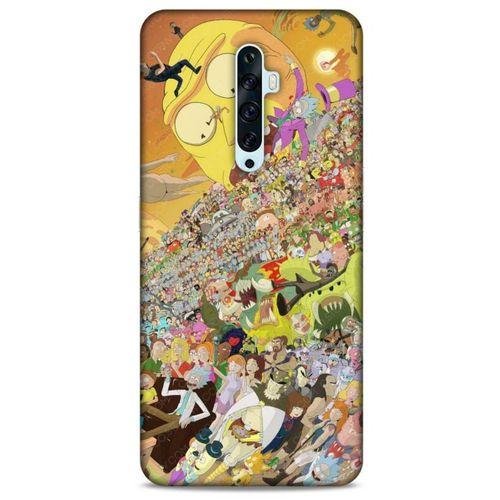 Oppo Reno 2z Uyumlu Kılıf Rick And Morty (37) Silicone Cover Slick Morty