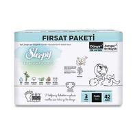 Sleepy Bio Natural Bebek Bezi Fırsat Paketi 3 Beden 42 Adet