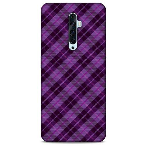 Oppo Reno 2z Uyumlu Kılıf Mor Delisi (27) Tasarımlı Kılıf Ekoseli