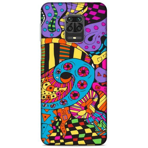 Lopard Xiaomi Redmi Note 9 Pro Uyumlu Kılıf Soyut Sanat (23) Baskılı Ultra Koruma Kılıfı