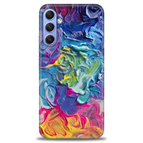 Samsung Galaxy A34 Kılıf HD Baskılı Kılıf - Colors + Tam Ekran Koruyucu