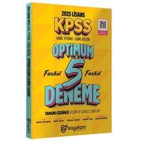 2025 KPSS Genel Yetenek Genel Kültür Optimum 5 Deneme Fasikül Çözümlü Saydam Yayınları