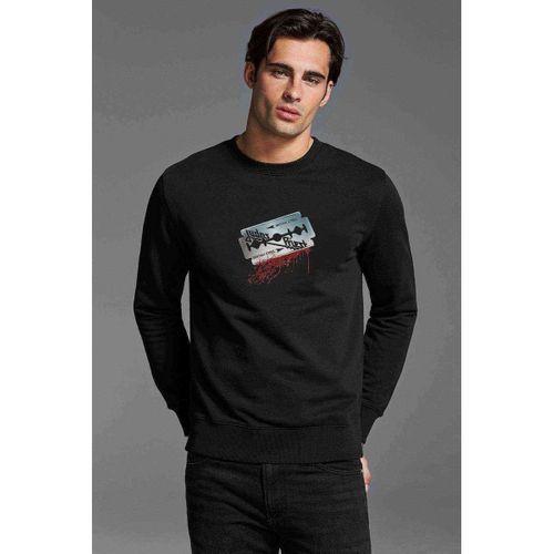 Judas Priest British Steel Baskılı Siyah Erkek Sweatshirt