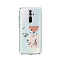 Redmi Note 8 Pro Women Art Desenli Premium Şeffaf Silikon Kılıf