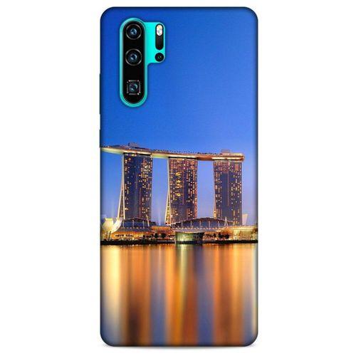 Huawei P30 Pro Kılıf Dünya Mimarisi (46) Core Armor Kılıf Marina Bay Sands Singapur