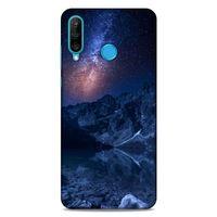 Lopard Huawei P30 Lite Uyumlu Kılıf Gece'S (18) Telefon Kılıfları Lacivert