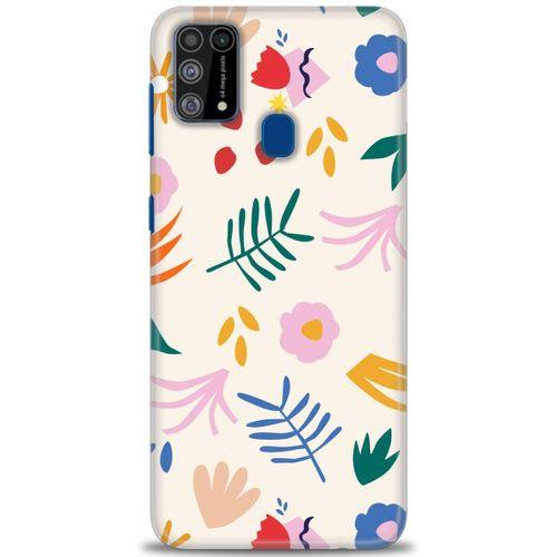 Samsung Galaxy M31 Kılıf HD Baskılı Kılıf - Renkli Dallar + Tam Ekran Koruyucu