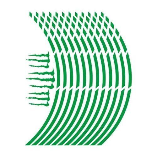 SEVGENT Reflektör Yeşil Kesik 1 Set Jant Şeridi