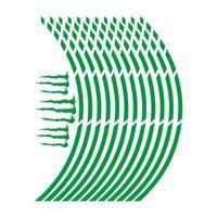 SEVGENT Reflektör Yeşil Kesik 1 Set Jant Şeridi