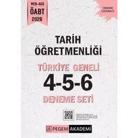 2026 MEB AGS ÖABT Tarih Öğretmenliği Türkiye Geneli 4-5-6 Deneme Seti Pegem