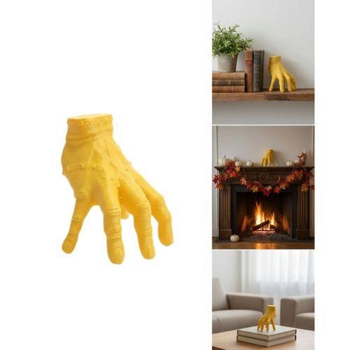 3d Sarı El Heykeli 17x16 Cm Raf Ve Masa Üstü Dekor