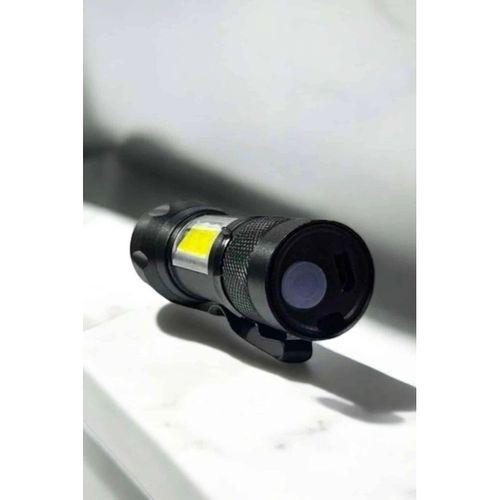 Metal Zoomlu El Feneri Işıldak Led Işık Taşınabilir El Lambası