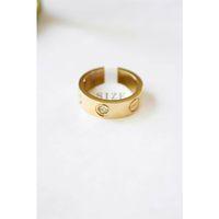 6'lı Crt Model Kalın Taşlı Alyans Yüzük - Altın