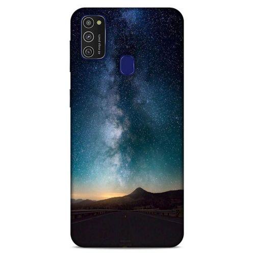 Lopard Samsung Galaxy M21 Uyumlu Kılıf Gece'S (22) Tam Koruma Kılıfı Yeşil Beyaz