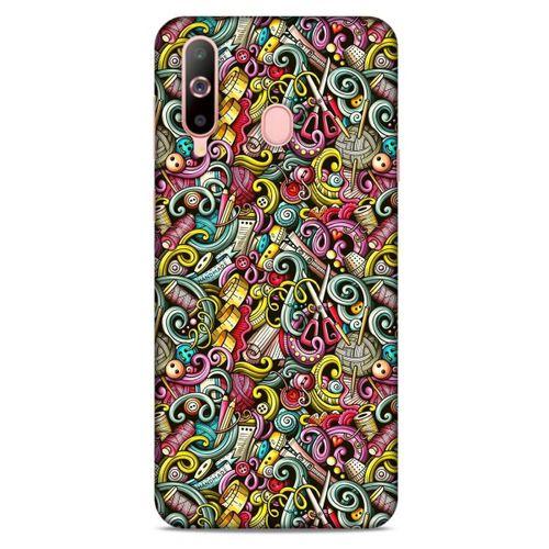 Graffitix (46) Desenli Silikon Kapak Samsung Galaxy A60 Kılıf