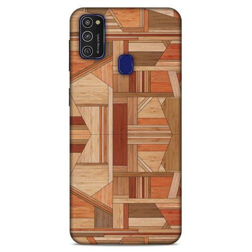 Lopard Samsung Galaxy M21 Uyumlu Kılıf Wood'X (43) Thin Fit Kılıf Baskılı