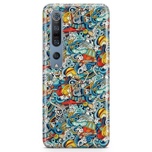Xiaomi Mi 10 Pro Kılıf Uludağ Doodle Arka Kapak Koruma Desenli Full Koruyucu