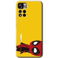 MRCİLETİSİM Xiaomi Redmi Note 11 Pro Plus 5G Kılıf HD Desen Baskılı Arka Kapak+Temperli Cam - DeadPool 6