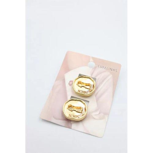 Düğme Broş - Altın