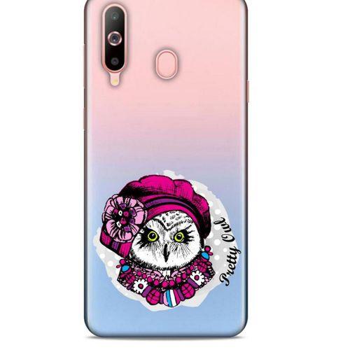 Zoologix (91) Samsung Galaxy A60 Şeffaf Kılıf Silikon Desenli