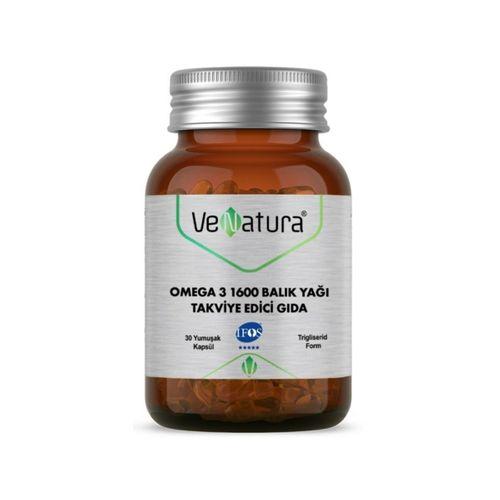 Venatura Omega-3 1600 Balık Yağı 30 Kapsül