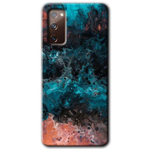 Samsung Galaxy S20 FE Kılıf Baskılı Kapak - Liquid Colorfull +Tam Ekran Koruyucu