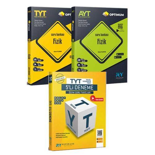 2024 Optimum TYT Fizik AYT Fizik Video Çözümlü Soru Bankası TYT 5 li Tüm Dersler Deneme Seti Referans Yayınları