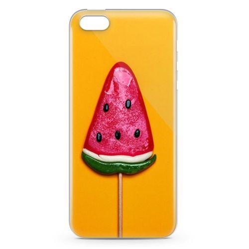 Apple iPhone 5s Kılıf Karpuz Şekeri Arka Kapak Koruma Desenli Full Koruyucu