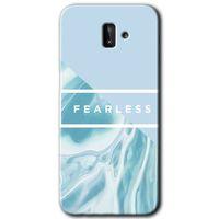 Samsung Galaxy J8 Kılıf HD Desen Baskılı Arka Kapak + Temperli Cam - Fearless