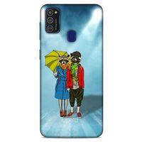 Samsung Galaxy M21 Kılıf FunnyMaX (47) Crystal Flex Kılıf Cam Göbeği