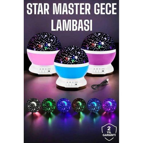 Mavi Ve Mor Işıklı Projeksiyon Lambası
