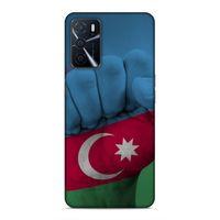 Oppo A16 Uyumlu Kılıf Azarbaijan (19) Kılıfları Yumruk Bayrak