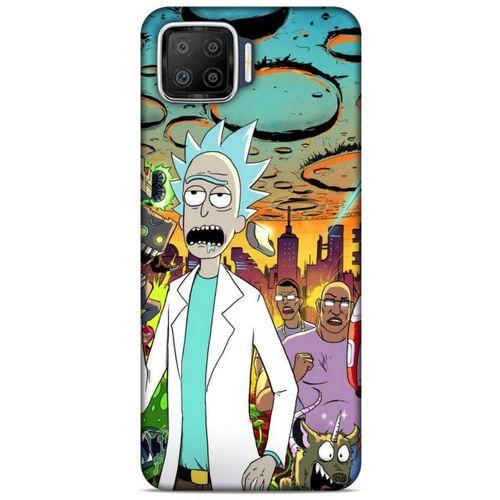 Oppo A73 Uyumlu Kılıf Rick And Morty (42) Rugged Armor Kılıf Story Train Morty