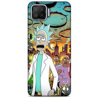 Oppo A73 Uyumlu Kılıf Rick And Morty (42) Rugged Armor Kılıf Story Train Morty