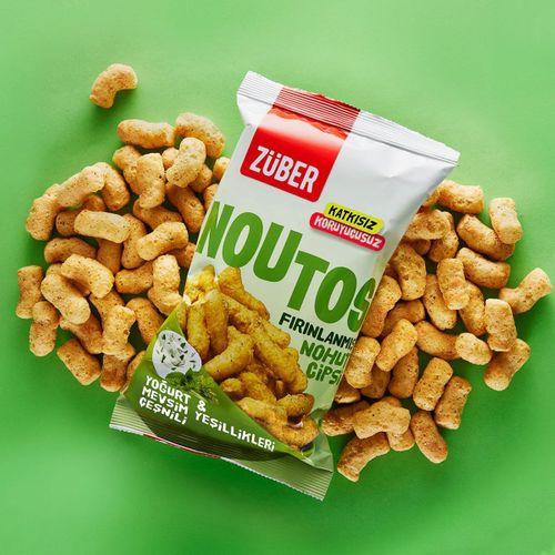 Eğitici Oyuncak Züber Noutos Fırın Nohut Cipsi 55 Gr Yoğurt ve Mevsim Yeşillikleri