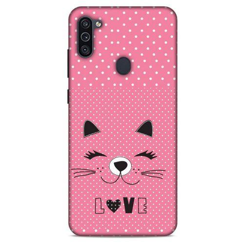 Lopard Samsung Galaxy M11 Uyumlu Kılıf Kediler (14) Lansman Kılıf Love Cat
