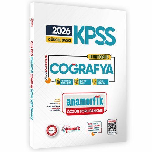 2026 KPSS Anamorfik Coğrafya Soru Bankası Yeni Müfredat Dijital Çözümlü