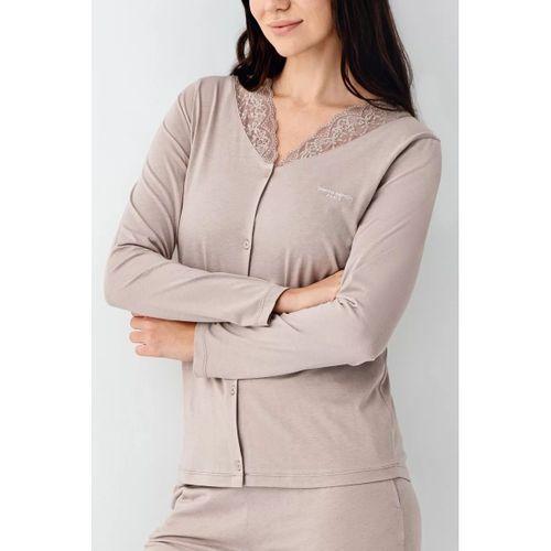 Pierre Cardin 9116-s Kadın Önü Düğmeli  Pijama Takımı