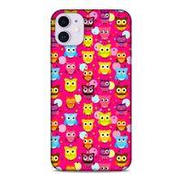 Baykuşlar (5) Desenli Silikon Kapak Telefon Kabı Apple Iphone 11 Kılıf